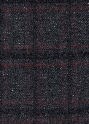 Grey-Black & Burgundy Check