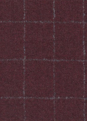 Burgundy with Grey Check