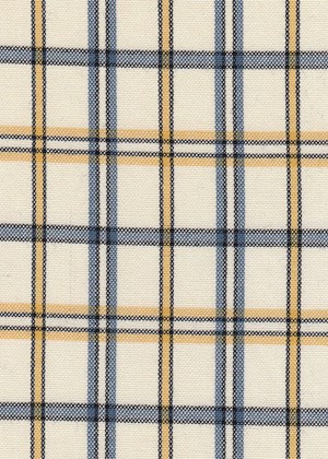 Cream w/Blue/Yellow/Black checks