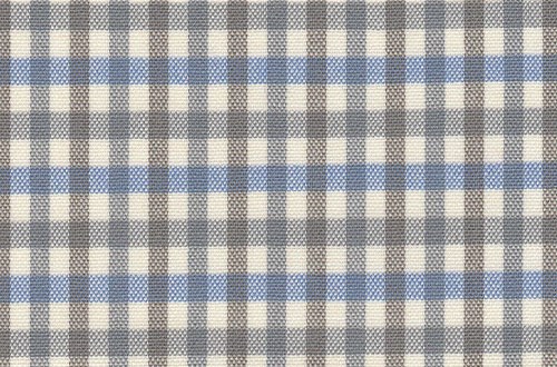 Cream w/Blue & Grey small check