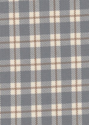 Cream w/Grey & Brown check