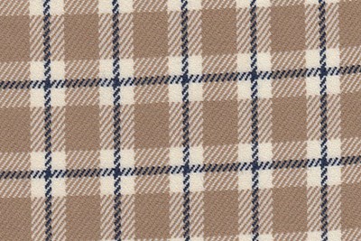 Cream w/Sand & Navy check