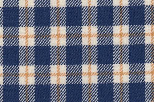 Cream w/Blue & Yellow check