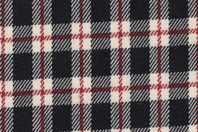 Cream w/Black & Red Check