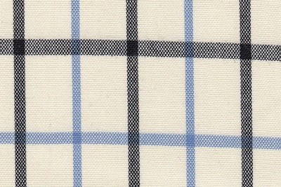 Cream w/Black & Blue checks