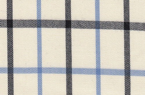 Cream w/Black & Blue checks