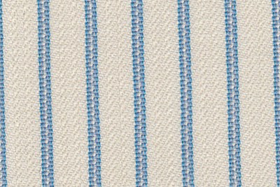 Cream w/Blue Stripe
