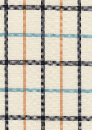 Cream w/ sand/Tuquoise/Black checks
