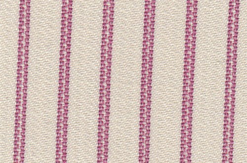 Cream w/Fuchsia Strpe
