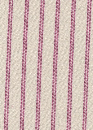 Cream w/Fuchsia Strpe