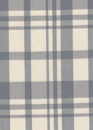 Cream w/Grey Check