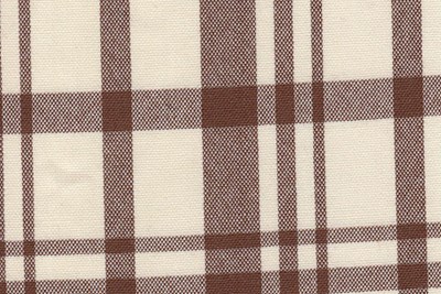 Cream w/Brown Check