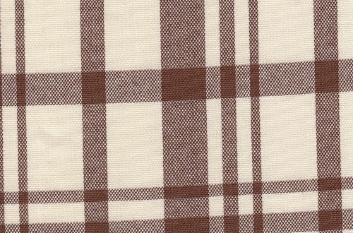 Cream w/Brown Check