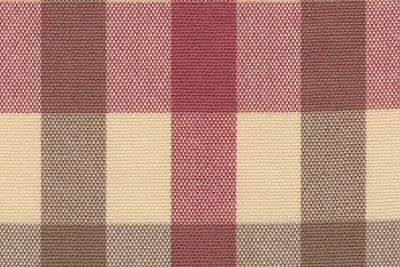 Cream w/Brown & Red checks