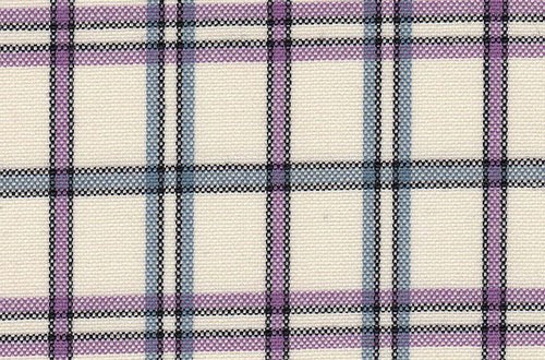 Cream w/Purple/Blue/Black Checks