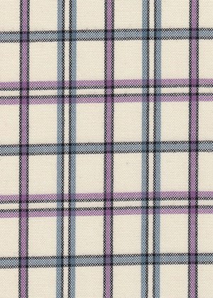 Cream w/Purple/Blue/Black Checks