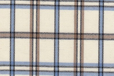 Cream w/Blue/Brown/Black checks