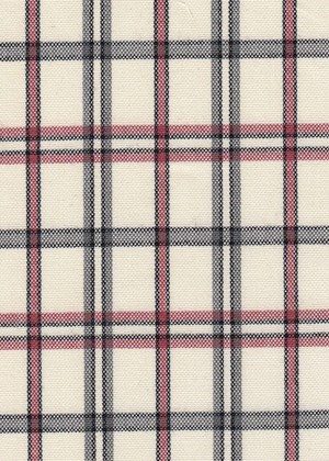 Cream w/Red/Grey/Black checks