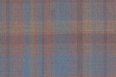 Orange & Blue Fancy Check