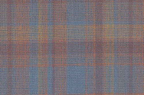 Orange & Blue Fancy Check