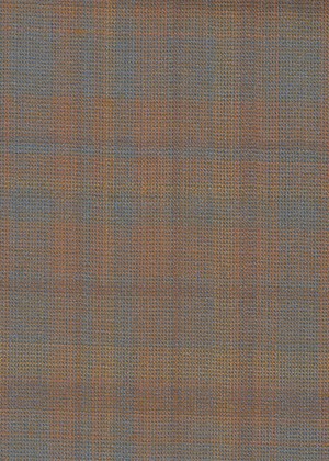 Subtle orange & light blue check