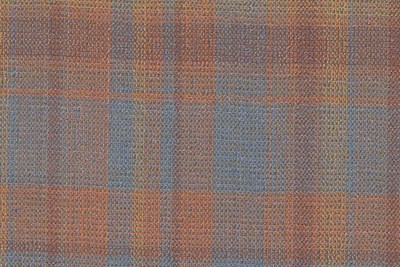 Bold Orange & Light Blue Fancy Check