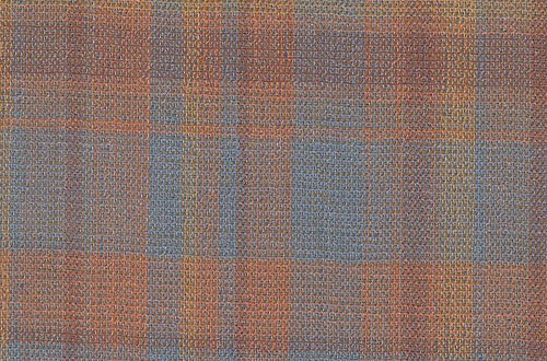 Bold Orange & Light Blue Fancy Check