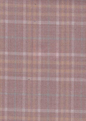 Subtle Dusty Pink & White / Orange check