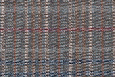 Bold Grey & White / Orange check