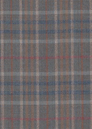 Bold Grey & White / Orange check