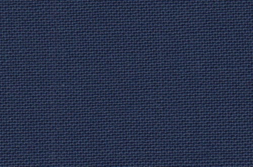 Mid Blue Plain Hopsack Weave