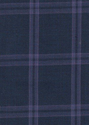 Navy with pink/purple check