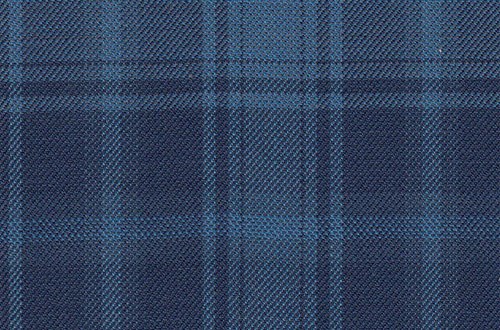 Navy with medium blue check