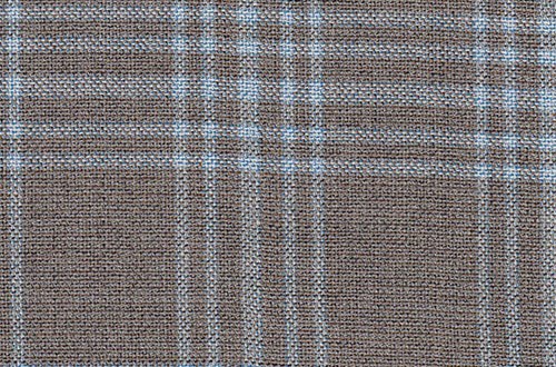 Fawn with light blue check