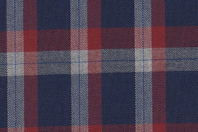 Navy with Red & white check