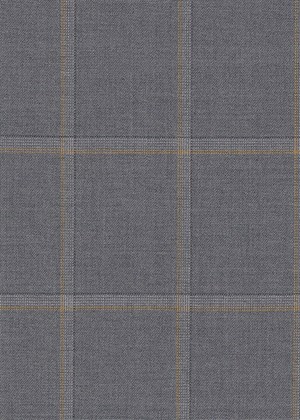 Light grey with white and gold check