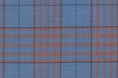 Light blue with Orange check