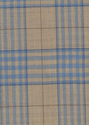 Wheat with light blue check