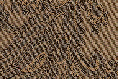 Large paisley Gold/Black