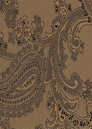Large paisley Gold/Black