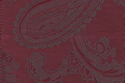 Large Paisley Red/Black