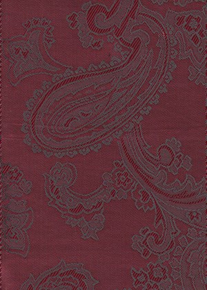Large Paisley Red/Black