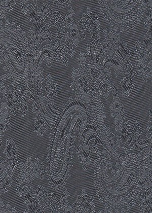 Medium Paisley Black/Silver