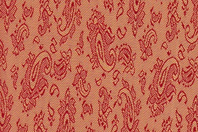 Small Paisley Gold/Red