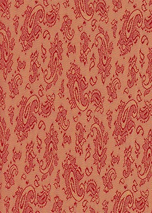 Small Paisley Gold/Red