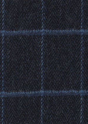 Navy Herringbone w/blue/lt blue windowpane