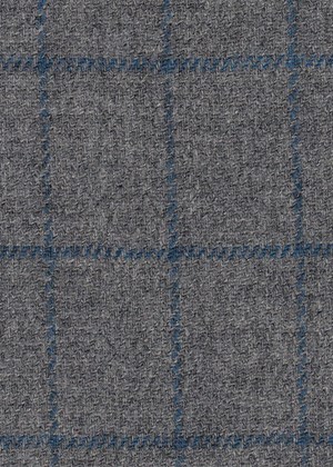Grey w/ Blue Windowpane