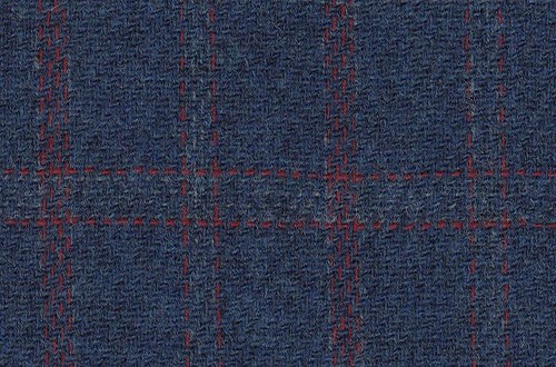 Blue w/Double Burgundy overchecks