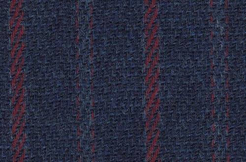 Navy Blue w/ Burgundy Stripes