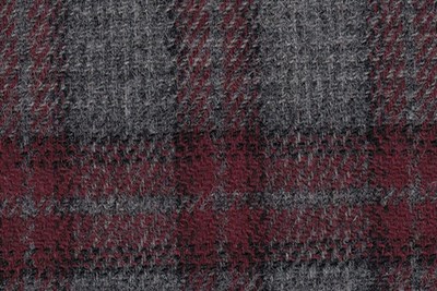 Grey w/ Burgundy Checks
